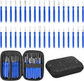 Kikerike Terminal Removal Tool Kit 36 Pcs Depinning Tool Electrical Connector Pin Removal Tool Kit Pin Extractor Tool Set Wire Terminal Release Tool for Automotive Car Household Devices - Blue