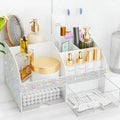 COMFYROOM Makeup Organizer, Bathroom Organizer (Bling White)