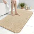 Arotive Bathroom Rugs 36" x 24", Ultra Soft Absorbent Chenille Bath Rugs, Non-Slip Rubber Backing, Machine Washable Bath Mats for Bathroom Floor, Tub and Shower, Home Decor Accessories, Beige