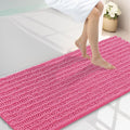 Smiry Bathroom Rugs Mat 59x24, Extra Soft Absorbent Chenille Bath Rugs, Non Slip Rubber Backing Machine Washable Quick Dry Bath Mats for Bathroom Floor, Tub, Shower, Home Decor Accessories, Hot Pink