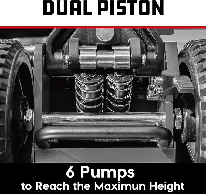 Powerbuilt 2.5 Ton Big Wheel Off Road Jack, Vehicle Lift for Trucks, SUVs, ATVs Offroad Vehicles, Oversized Wheels for Rugged Terrain, 5000 LB Capacity, Grey 620623ECE
