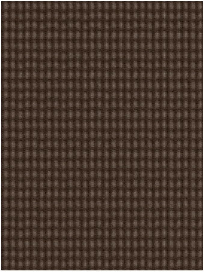 KOZYFLY 6x9 Dining Room Rugs, Washable Area Rug for Living Room, Non Slip Rugs for Bedroom, Braided Floor Carpet for Nursery, Office, Cotton Rug Home Indoor Decor, Brown/Dark Brown