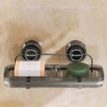 Suction Cup Soap Dish, Wall Mounted No Drilling Bathroom Soap Holder, Removable Soap Tray for Shower, Black