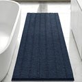 Bcoimo 48x30 Chenille Bath Mat – Non-Slip with Backing Bath Rug Ultra-Absorbent and Machine Washable Bathroom Mat Quick-Dry Design. Ideal for Bathroom Shower and Tub Areas