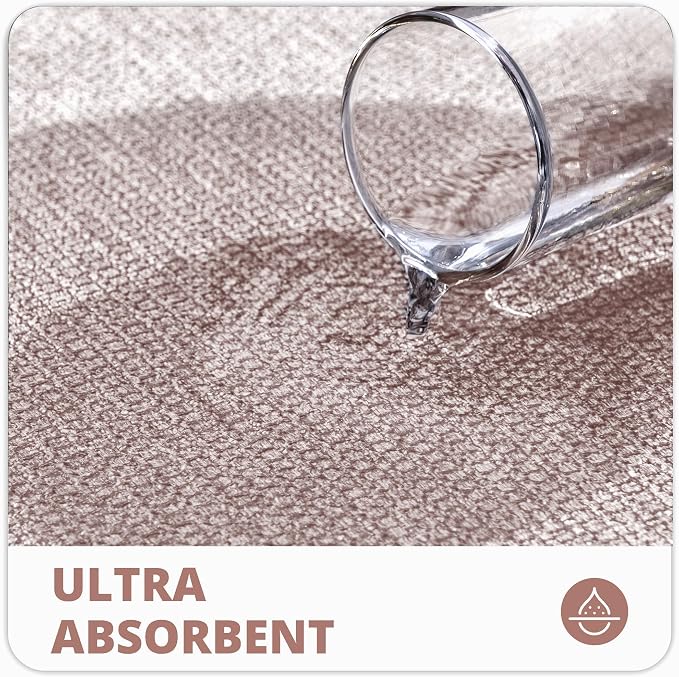 Bath Mat,Ultra Thin Bathroom Runner Rugs,Large Bath Mats for Bathroom,Quick Dry,Non-Slip,Machine Washable,Low Pile,Bath Rug,Shower Outside,Sink,Home Decor Accessories.Beige,1'9"x3'11"（21x47inch）
