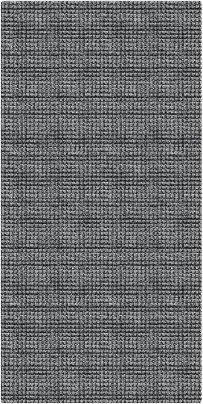 KOZYFLY 2x4 Entry Runner Rug, Small Washable Runners for Entryway, Non Slip Door Mat Indoor Entrance, Front Porch Carpet for Foyer, Kitchen, Bedroom, Bathroom, Grey/Dark Grey