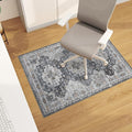 chakme Office Chair Mat for Hardwood Floor, 48"x36" Easy Glide Computer Desk Mat Protector for Rolling Chair Under Desk Rug Nonslip Backing, Machine Wash, (Boho)