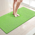 LuxStep Shower Mat Bathtub Mat,36x16 inch, Non-Slip Bath Mat with Drain, Quick Drying PVC Loofah Bathmat for Tub,Shower,Bathroom (Grass Green)