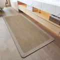 YDKGL Extra Large Bath Mat, Thin Bathroom Runner Rug Bathroom Rugs Non Slip Washable, Rubber Backing Quick Dry for Floor, Tub and Shower, Brown Beige 24x48