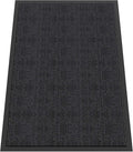Indoor Outdoor Door Mat, 5' x 4' Doormat for Entryway, Rubber Backing Non Slip Front Door Mat Outside Entrance, Super Absorbent Commercial Floor Mat for Home Office, Grey