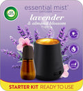 Air Wick Essential Mist Starter Kit, Diffuser + 1 Refill, Lavender and Almond Blossom, Air Freshener, Essential Oils