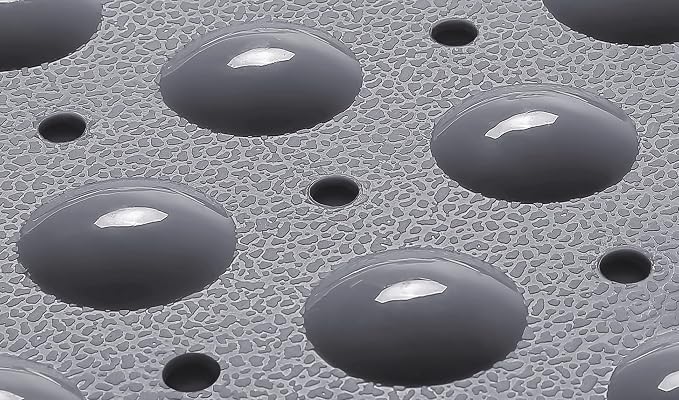 Extra-Long Non-Slip Bathtub & Shower Mat 39”x16” (Smooth/Non-Textured Tubs Only) Safe, Clean, Machine-Washable, Superior Grip&Drainage, Vinyl, Opaque Gray (Grey)