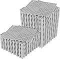 ToLanbbt Modular Interlocking Cushion 36P 11.8" x 11.8" Interlocking Rubber Floor Drain Holes Non-Slip Splicing Drainage Mats for Deck, Shower, Kitchen, Drain Pool, Sauna Bath, Indoor Outdoor (Grey)