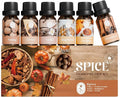 Soulorigin Autumn Spice Essential Oils Set – Cozy Fall Fragrance Oils for Diffuser & Candle Making – Cinnamon, Vanilla, Pumpkin Pie, Nutmeg, Clove, Gingerbread – Warm Home Aroma & Gift Set