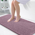 OLANLY Large Bathroom Rugs 50x30, Extra Soft Absorbent Chenille Bath Rugs, Rubber Backing Quick Dry, Machine Washable Bath Mats for Bathroom Floor, Tub and Shower, Home Decor Accessories, Deep Plum