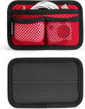 TACTICAL_GEEK TCM3 Mini EDC Organizer Board, Backpack Accessories with Open Pocket & Mesh Pocket, Utility Admin Bag Insert Panel Hook and Loop Modular Organizer for Daily Carry(Red)