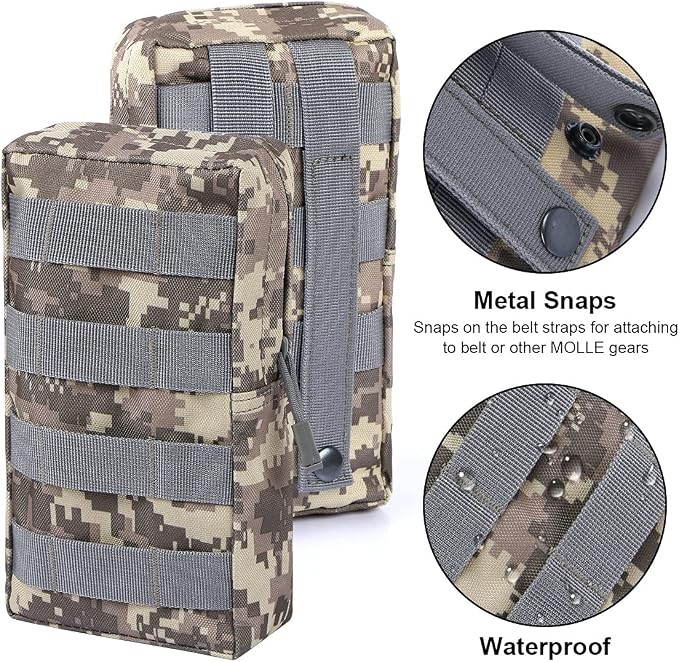 4-Pack Molle Pouch Tactical Molle Pouches Compact Utility EDC Waist Bag Pack