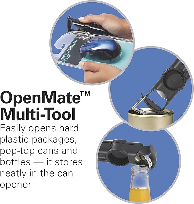 Hamilton Beach OpenStation Electric Automatic Can Opener for Kitchen with Multi Tool and Bottle and Jar Opening Tools, Auto Shutoff, Cord Storage, and Sure Cut Technology, Stainless Steel (76382)