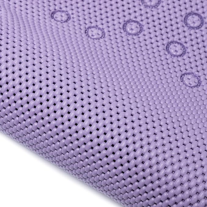 Bathtub Mat Non Slip 36” X 17” Purple Shower Mat Soft Foam Bath Mats for Bathroom Tub, Bathtub Mat with Drain Holes, Suction Cups, Shower Mat Non Slip