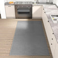 SUMLANS Kitchen Mat, Rubber Backing Cushioned Non Slip Kitchen Rugs for Floor, Absorbent Runner Comfort Standing Mat Rug Washable for Kitchen, Office, Home, 35.4"x71" (Grey)