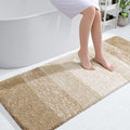 OLANLY Large Bathroom Rugs Mat 40x24, Extra Soft Absorbent Microfiber Bath Rugs, Rubber Backing, Quick Dry, Machine Washable Bath Mats for Bathroom Floor, Tub and Shower, Home Decor Accessories, Tan