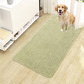 OLANLY Dog Door Mat for Muddy Paws 40x24, Absorbs Moisture and Dirt, Absorbent Non-Slip Washable Doormat, Quick Dry Chenille Mud Mat for Dogs, Entry Indoor Entryway Carpet for Inside Floor, Vanilla