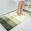 OLANLY Large Bathroom Rugs Mat 45x27, Extra Soft Absorbent Microfiber Bath Rugs, Rubber Backing, Quick Dry, Washable Bath Mats for Bathroom Floor, Tub and Shower, Home Decor Accessories, Dark Green