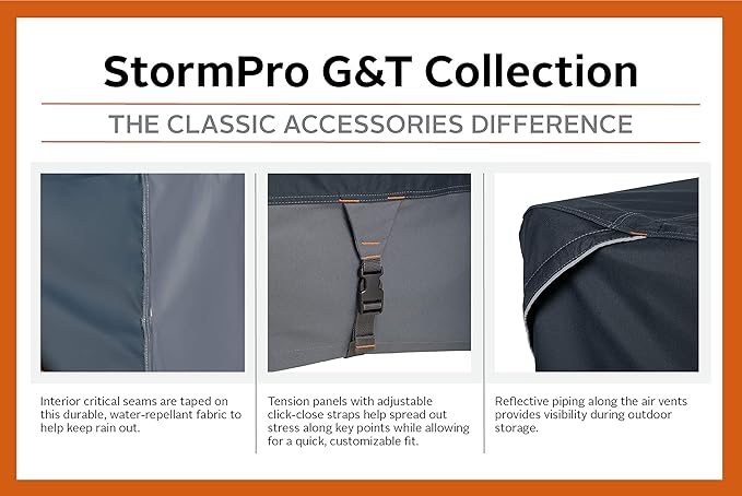 Classic Accessories StormPro Waterproof Heavy-Duty Compact Utility Tractor Cover