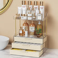 Anylady Bathroom Organizers and Storage, Makeup Organizer (Sturdy Durable Attractive), Ideal for Vanity, Countertop, Counter, Perfume, Skincare, Cabinet, Cosmetic, Dresser Organizer (Cream)