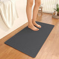 YDKGL Bathroom Rugs Non Slip, Extra Soft Absorbent Quick Dry Bath Mats, Foam Weave Texture Thin Bath Rugs Washable with Rubber Backing, 24" x 48“