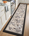 LUMI Anti Fatigue Kitchen Cushioned Mat for Floor, Padded Waterproof Runner for Standing, Stain Resistant Comfort Rugs for Home, Sink, Laundry, 24x87