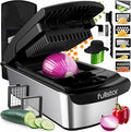 Fullstar All in One Vegetable Chopper and Mandoline Slicer - Food Chopper with Container and Julienne Slicer, Fruit Slicer, Veggie Cutter, Kitchen Gadgets & Gift for Mom (8 in 1, Stainless Steel)