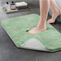 TECHMILLY Super Soft Shaggy Bathroom Rugs, Absorbent Thick Non Slip Microfiber Bath Rugs, Quick Dry Machine Washable Bath Mat for Bathroom Floor, Bathtub and Shower 20"x32"