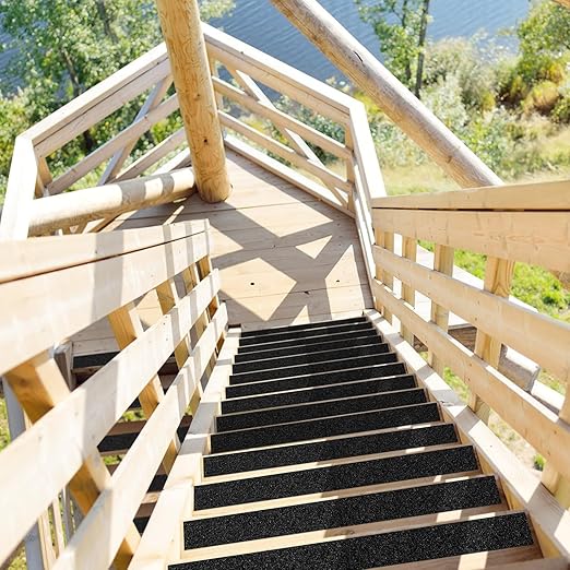 Anti Slip Tape 4 Inch x 33 Ft, Non Slip Waterproof Safety Grip Adhesive Traction Tape for Steps, Stair Treads and Ramps, Indoor & Outdoor Use