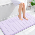 OLANLY Memory Foam Bath Mat 44x24, Super Soft Absorbent Bathroom Rugs, Quick Dry, Machine Washable Shower Floor Rugs, Bathmat Carpet, Bathroom Home Decor Accessories, Lavender