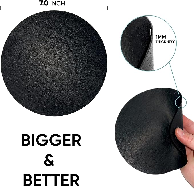 JAR HEADS Rubber Jar Opener Gripper Pad 5 Pack - Thick 7 Inch Grippers for Opening Jars Made in the USA - Jar Opener for Weak Hands & Seniors with Arthritis