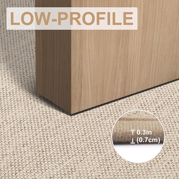 LEKEEPGO Door Mat 32"x47", Non Slip Door Mat Indoor Entrance, Rubber Backing Front Indoor Doormat Washable Absorbent Low-Profile Entryway Entry Resist Dirt Inside Door Mats, Khaki