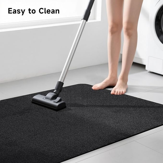 Black Office Chair Mat, Durable Desk Chair Mats for Hardwood Floor & Tiles, Under Rolling Chairs for Easy Glide and Protection (36" X 47")