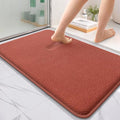 OLANLY Thick Memory Foam Bath Mat Rug 36x24, Extra Soft Absorbent Bathroom Rug, Quick Dry Bath Mats, Non-Slip, Machine Washable Carpet, Tub and Shower, Home Decor Accessories, Rustic Terracotta