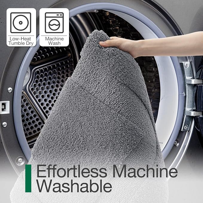 LUMI Extra Large Ultra Soft Bathroom Rugs Non Slip with Rubber Backing, Absorbent Washable Bath Mat Quick Dry, Upgraded Premium Microfiber Plush Carpet for Bathtub and Shower Floor, Dark Grey, 24x60
