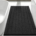 Bcoimo Large Bathroom Rug, Chenille Bath Mat with High Low Pile Design, Soft Absorbent Non Slip Bath Rug, Machine Washable Quick Dry Mat for Shower, Tub, Sink and Vanity