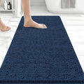 Bcoimo 44x24 Chenille Bath Mat – Non-Slip with Backing Bath Rug Ultra-Absorbent and Machine Washable Bathroom Mat Quick-Dry Design. Ideal for Bathroom Shower and Tub Areas
