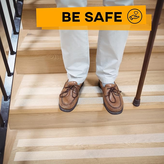 Grip Tape - Heavy Duty Anti Slip Tape Clear Outdoor/Indoor 2In*35Ft, Non Slip Roll/Stickers Easy to Cut Waterproof for Bathtub, Shower Floor, Pool, Stairs Safety Non Skid, Comfortable for Bare Foot