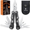 Wuwrll Multitool with Safety Locking,16-in-1 Multi Tool Stainless Steel Pocket Knife Set with Pliers, Upgrade Camping Tool Gifts for Men,for Survival, Camping, Hiking, Outdoor 1 Pcs