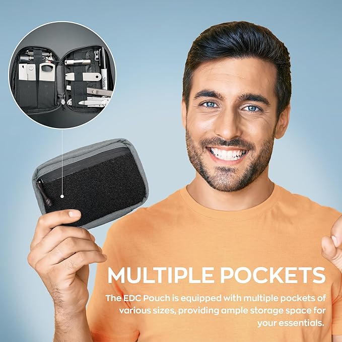 DAILYCARRYCO EDC Pouch Organizer - Everyday Carry Tool Pouch with Multiple Pouches, Essential EDC Gear
