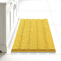 Bcoimo 48x30 Chenille Bath Mat – Non-Slip with Backing Bath Rug Ultra-Absorbent and Machine Washable Bathroom Mat Quick-Dry Design. Ideal for Bathroom Shower and Tub Areas