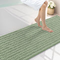 Smiry Bathroom Rugs Mat 70x24, Extra Soft Absorbent Chenille Bath Rugs, Non Slip Rubber Backing Machine Washable Quick Dry Bath Mats for Bathroom Floor, Tub, Shower, Home Decor Accessories, Sage Green