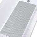 OTHWAY Bathtub Mat Non Slip, Extra Long Rubber Bath Mat for Tub, Machine Washable Shower Anti Slip Mat with 332 Strong Suction Cups (A Little Grey, 36" x 17")