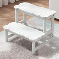 COSYLAND Step Stool for Toddlers - Two Step Stools Toddler 300 lbs Capacity with Safety Non-Slip Design, Natural Step Stool for Bathroom, Kitchen Dual Height Step Stools for Kids White