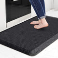 Mattitude 4/5 Inch Thick Kitchen Mat Cushioned Anti-Fatigue Floor Mat Water Resistant Non-Slip Mats and Rugs Standing and Comfort Desk Mats for House Sink Office Laundry (Black, 22"x36")
